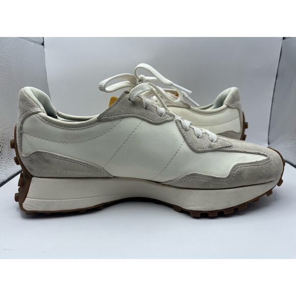 New Balance 327 Sea Salt Golden Hour Men’s Sneaker Size 8 USED - Picture 3 of 8
